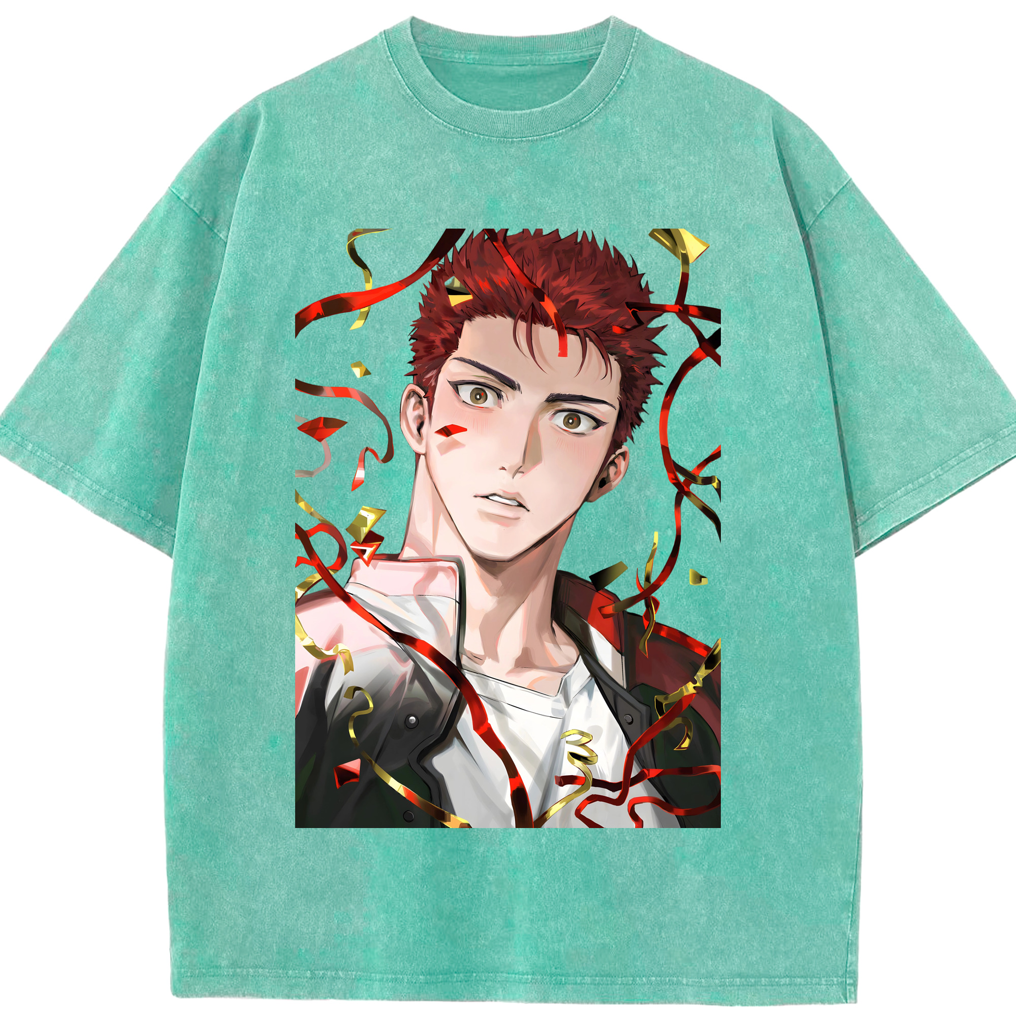 （画像用） SLAM DUNK／スラムダンク 綿100% ヴィンテージ風 半袖Tシャツ（フロントプリント）